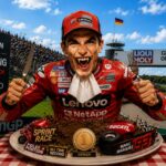 MotoGP, Sachsenring: Marquez all you can eat! Di Giannantonio a terra, Bezzecchi in ospedale!